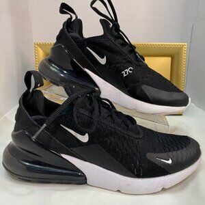 Nike Air Max 270 Black White Sneakers Women’s 7.5 Lifestyle Running Shoes